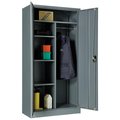 Global Industrial Assembled Combination Cabinet, Cabinet, 36x18x72, Gray 269879GY